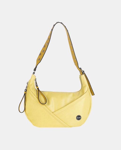 Imagem 0 de Mala de Ombro com Detalhe de Prega à Frente com Fecho de Correr