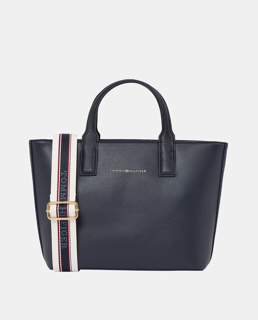 Imagen 0 de Bolso estilo mini tote en color azul marino