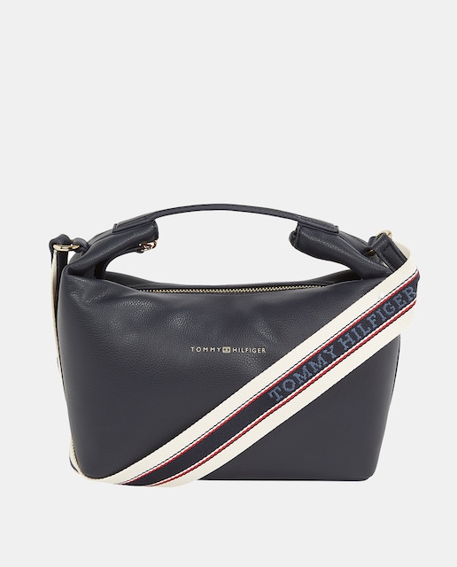 Imagen 0 de Bolso estilo bandolera con asa en color azul marino