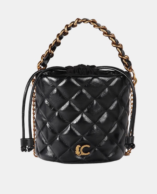 Imagem 0 de Mala Arredondada Acolchoada com Efeito de Pele e Logótipo LC Leopardo