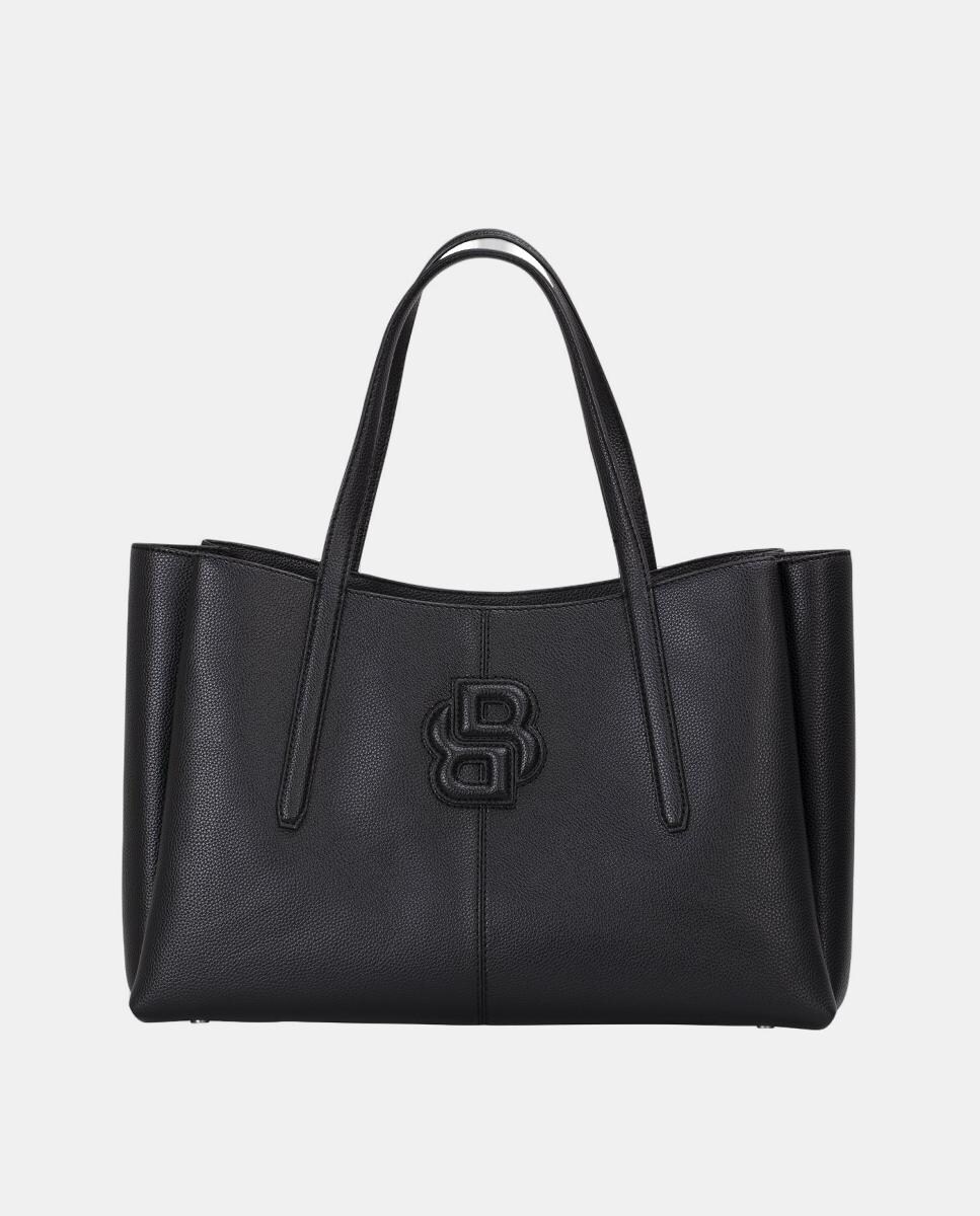 Mala Shopper com Abertura Preto-1