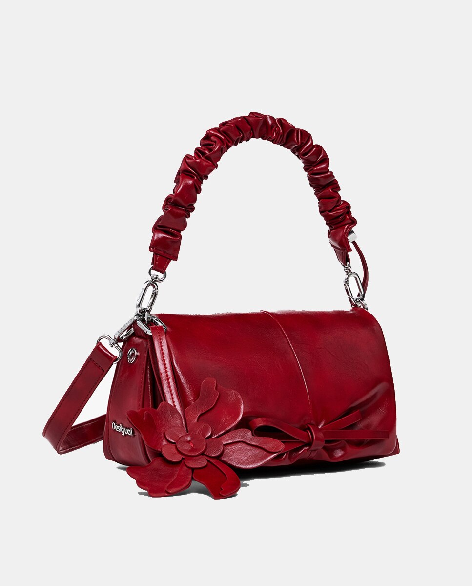 Mala Pequena com Laço Brilhante Vermelho-4