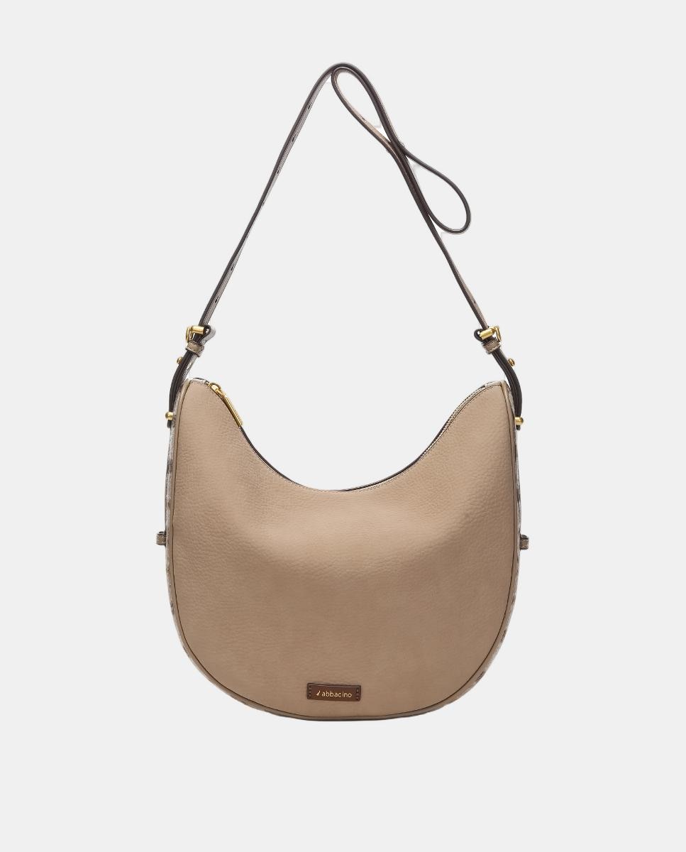 Mala de Ombro Freedom em Materiais Reciclados Taupe-4