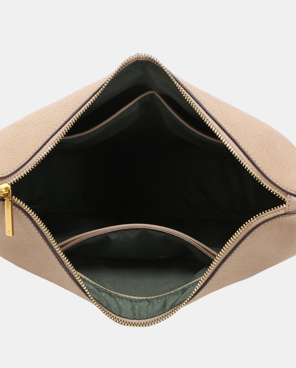 Mala de Ombro Freedom em Materiais Reciclados Taupe-5