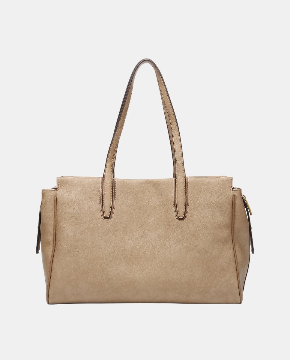 Mala de Ombro Freedom em Materiais Reciclados Camel-3