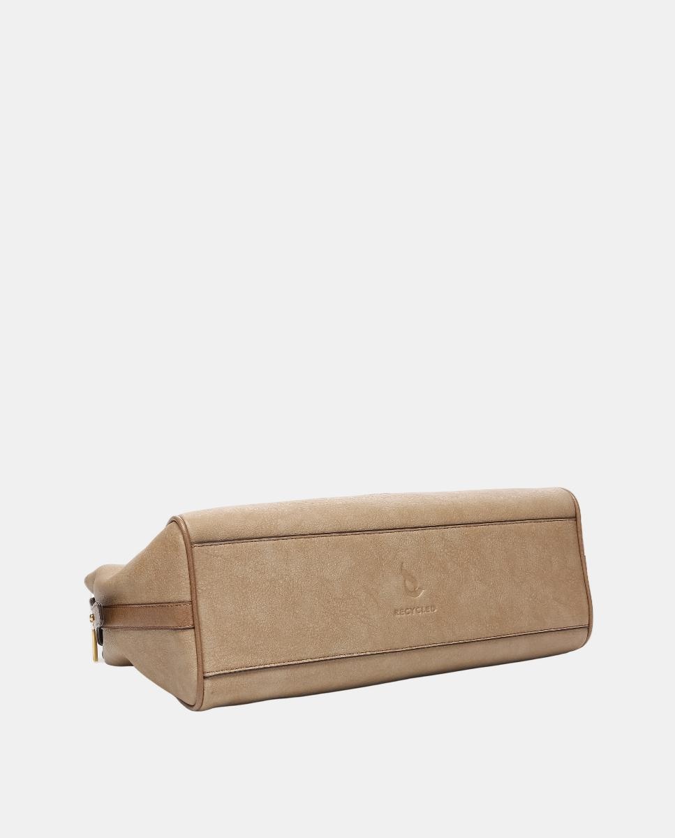 Mala de Ombro Freedom em Materiais Reciclados Camel-4