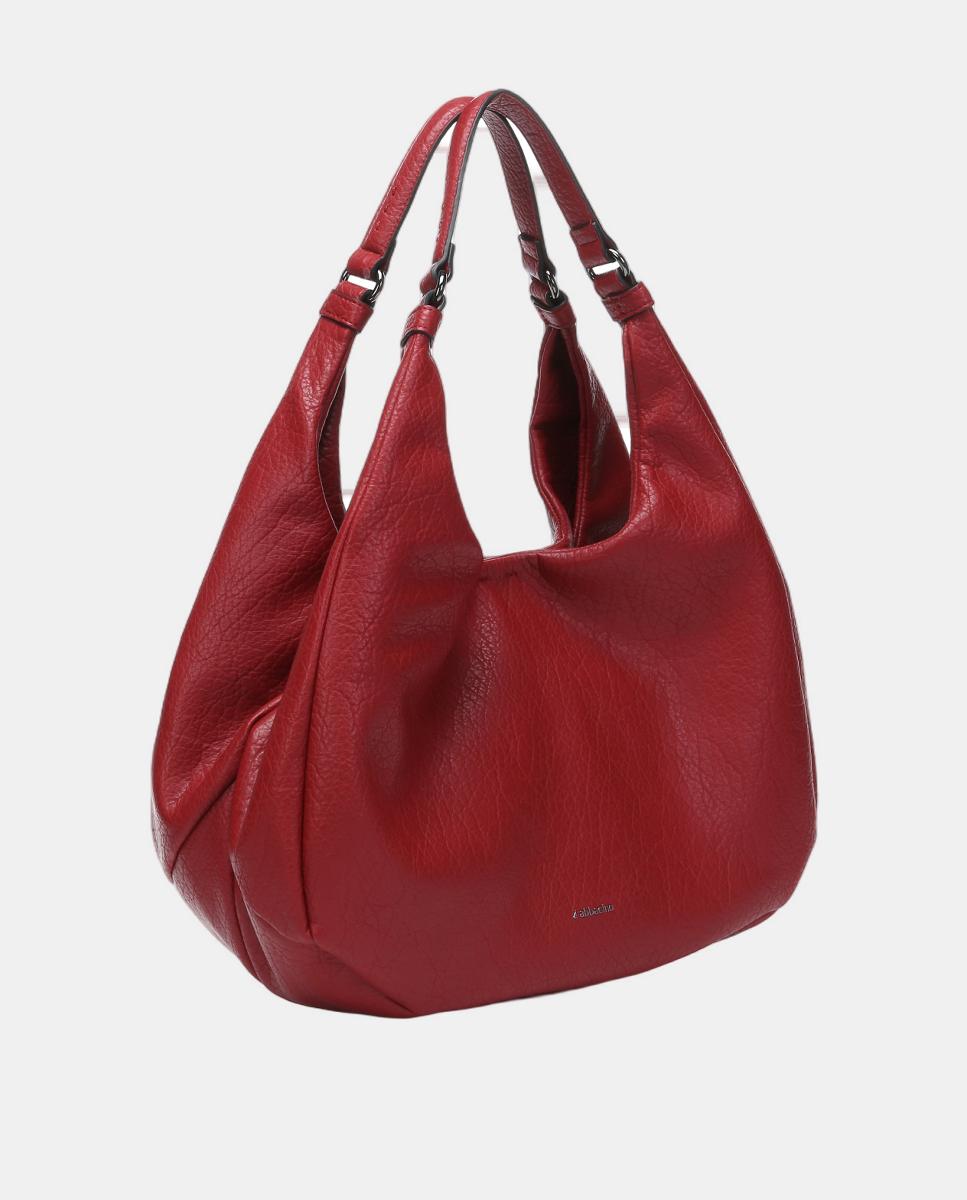 Mala de Ombro Freedom em Materiais Reciclados Vermelho-2
