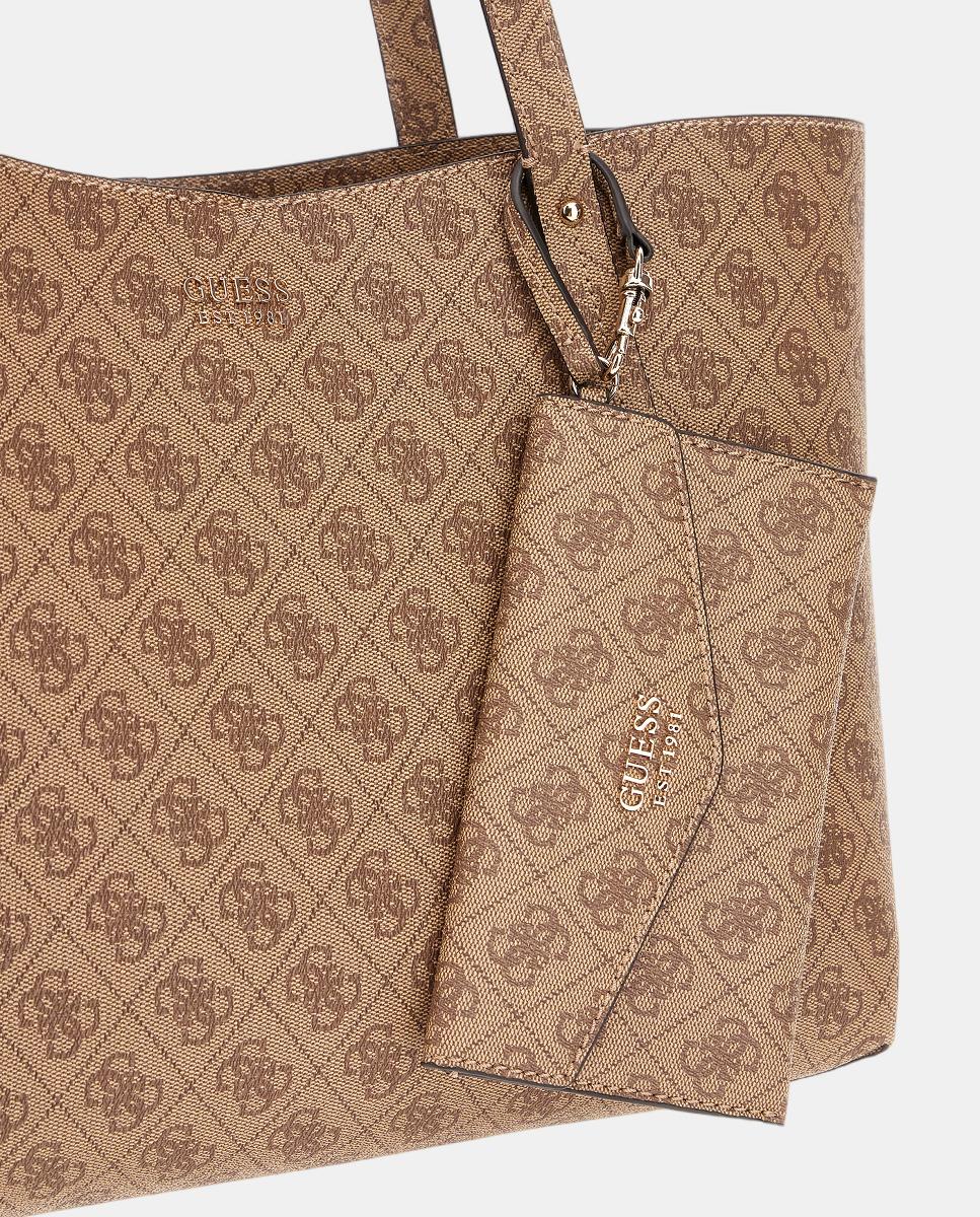 Imagen 5 de Bolso de hombro tote con cierre cremallera - Guess - Beige Beige