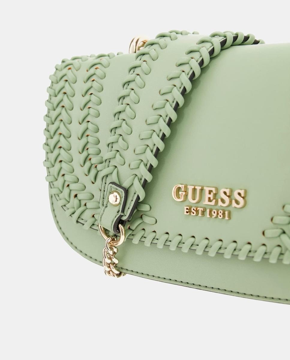 Mala a Tiracolo com Aba e Fecho Magnético Verde Água-2