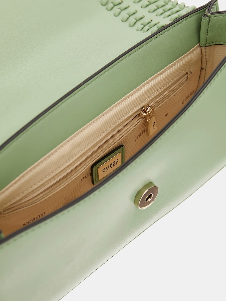 Mala a Tiracolo com Aba e Fecho Magnético Verde Água-3