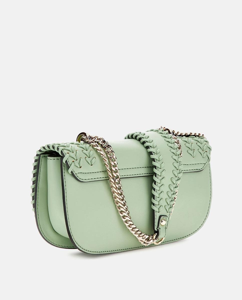 Mala a Tiracolo com Aba e Fecho Magnético Verde Água-4