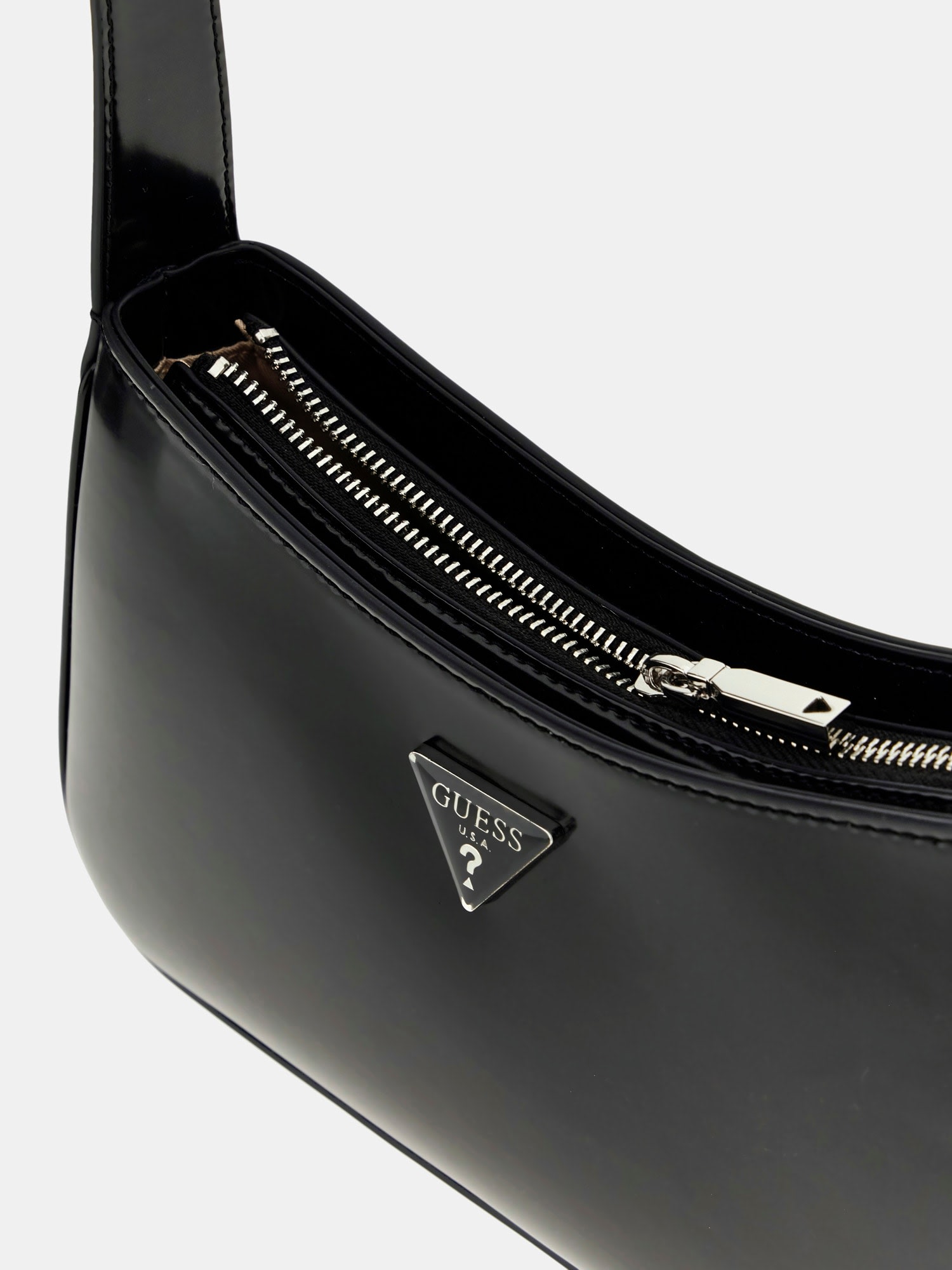 Mala de Ombro com zipper Preto-4