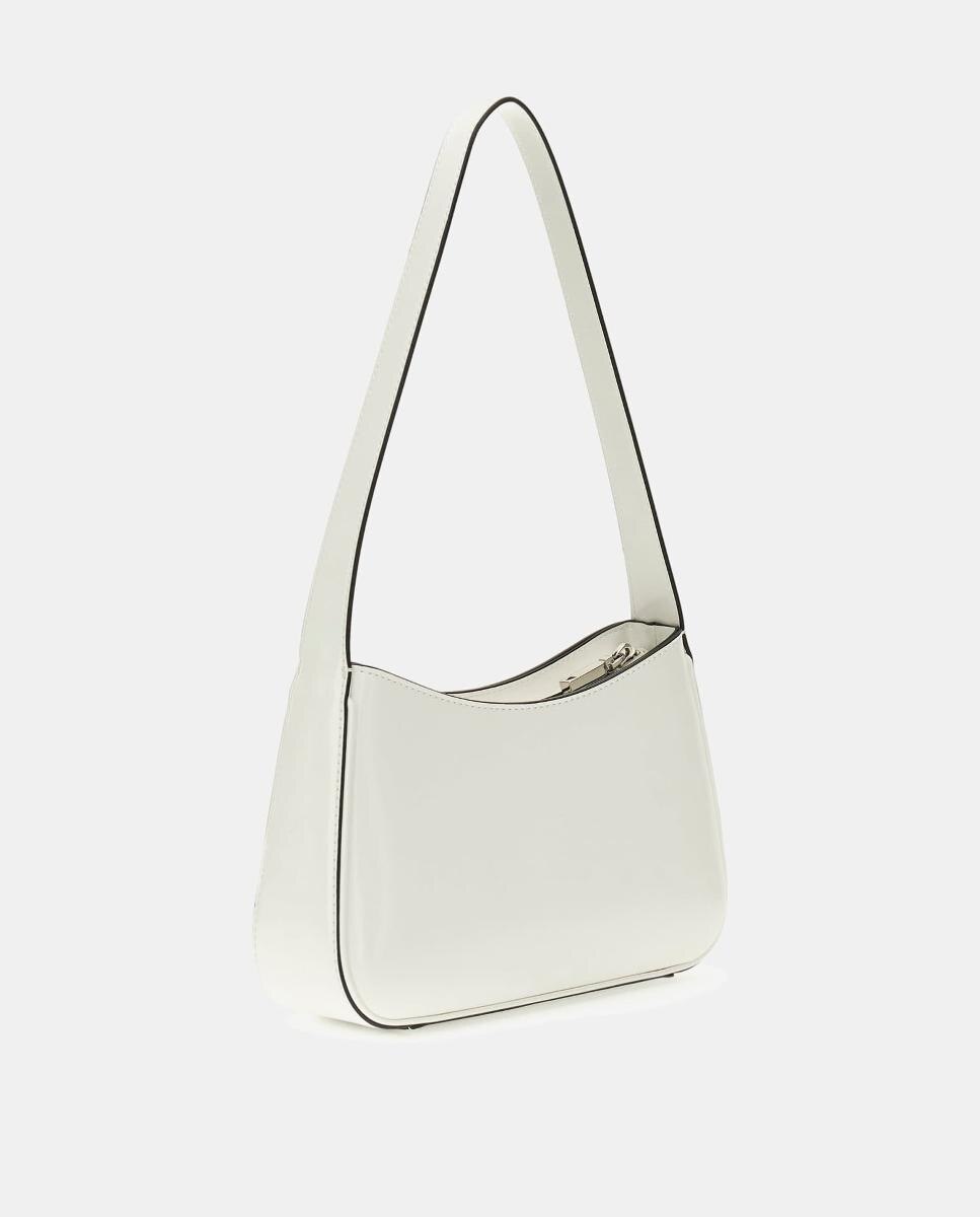 Mala de Ombro com zipper Branco-2