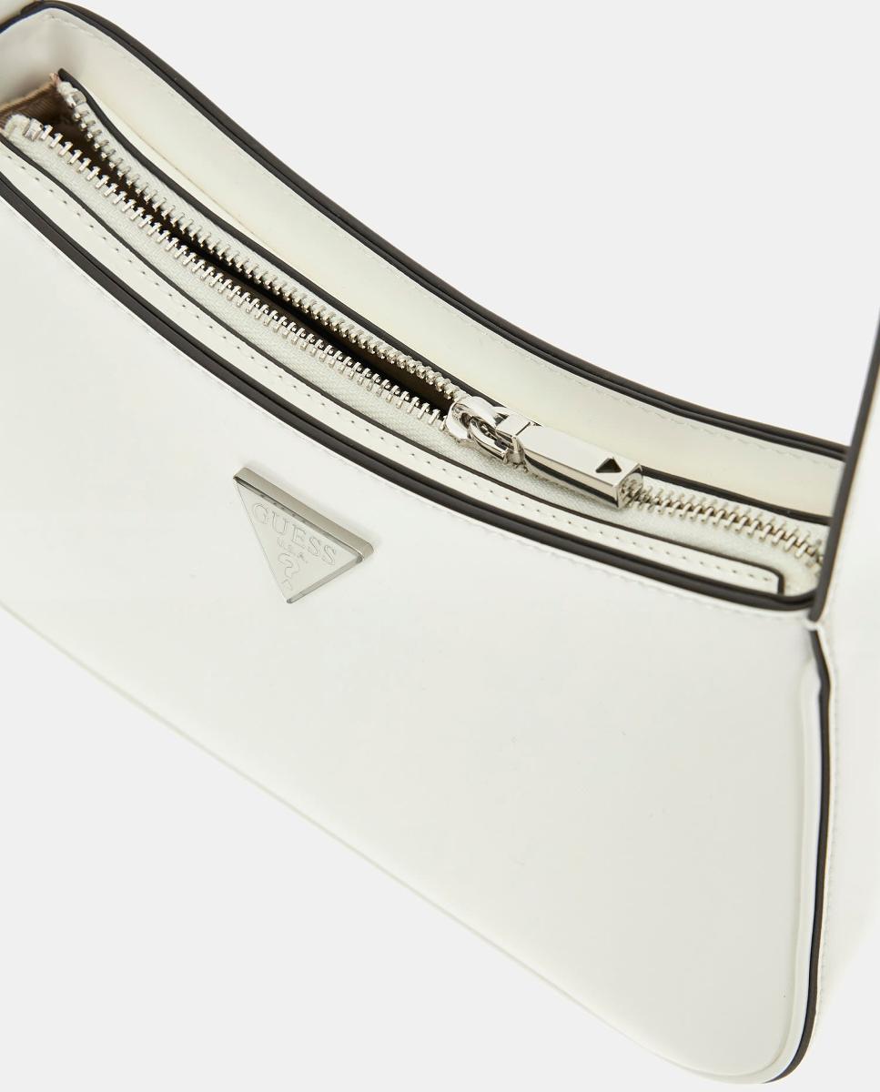 Mala de Ombro com zipper Branco-3