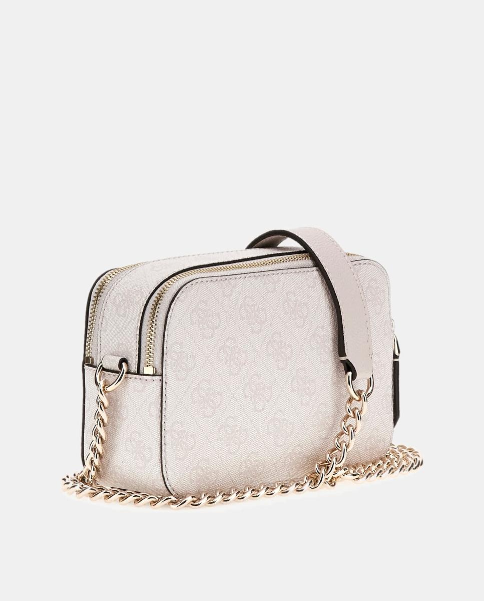 Mala com duplo zipper Branco-2