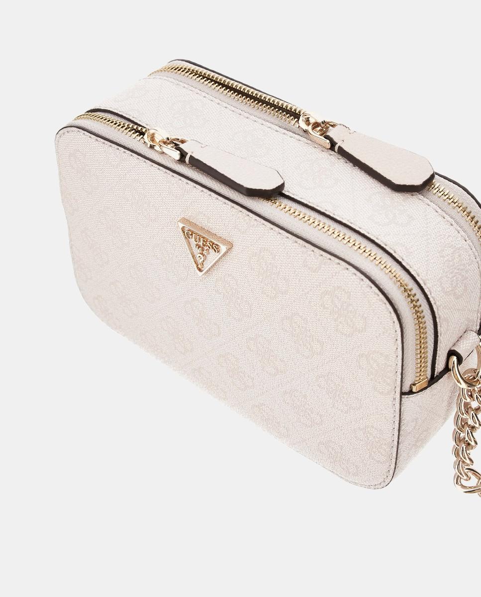Mala com duplo zipper Branco-4