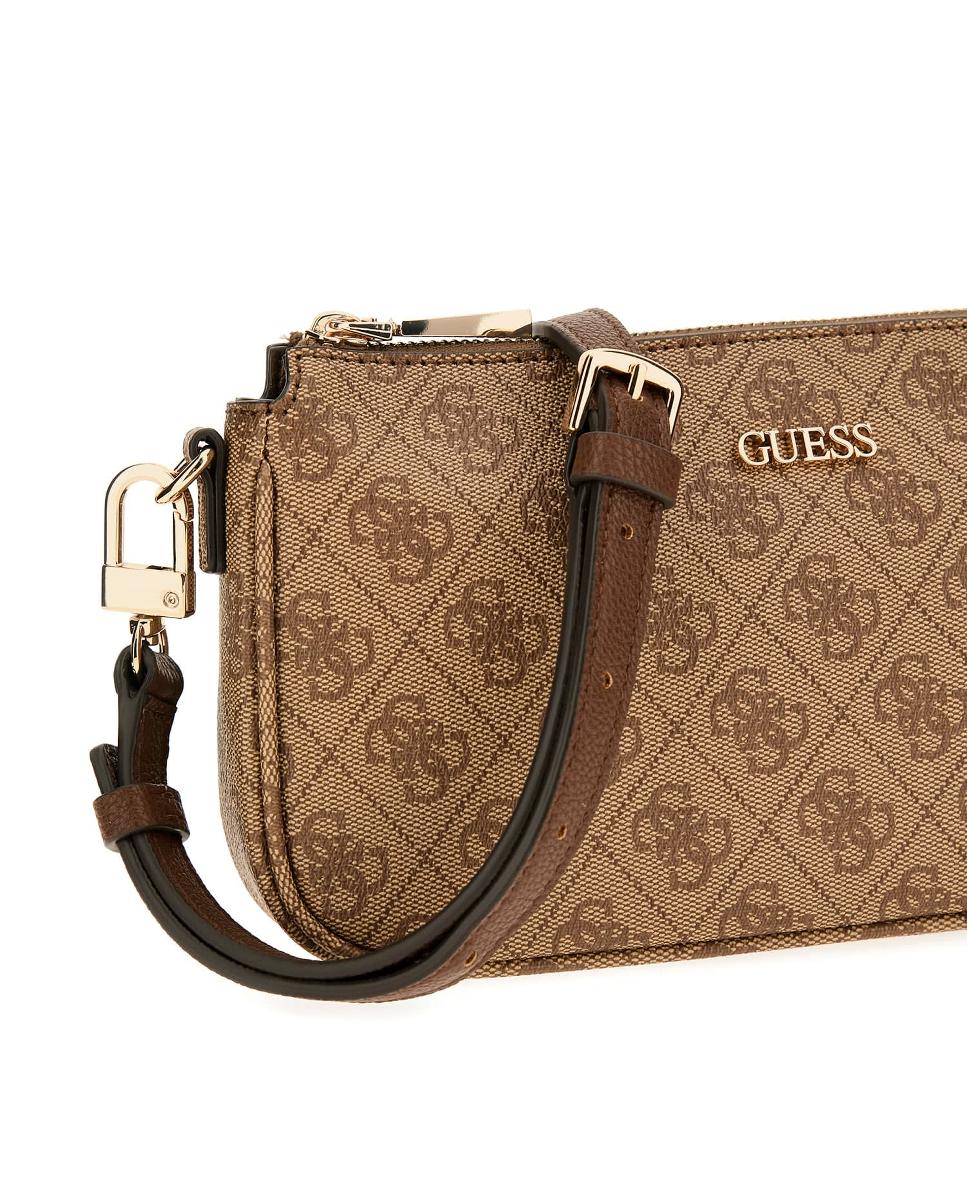 Mala com pochette exterior extraivel Castanho-claro-3