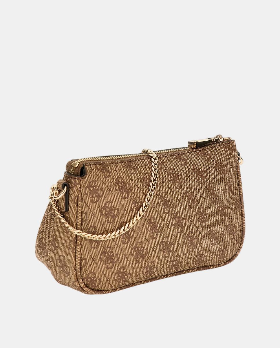 Mala com pochette exterior extraivel Castanho-claro-4