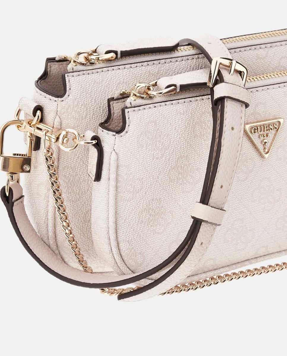 Bandolera con pochette exterior extraíble - Guess - Blanco Blanco-5