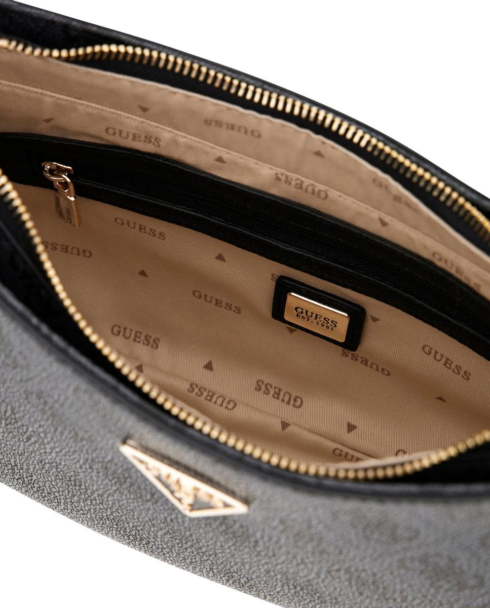 Mala de Ombro com zipper Cinzento-escuro-4