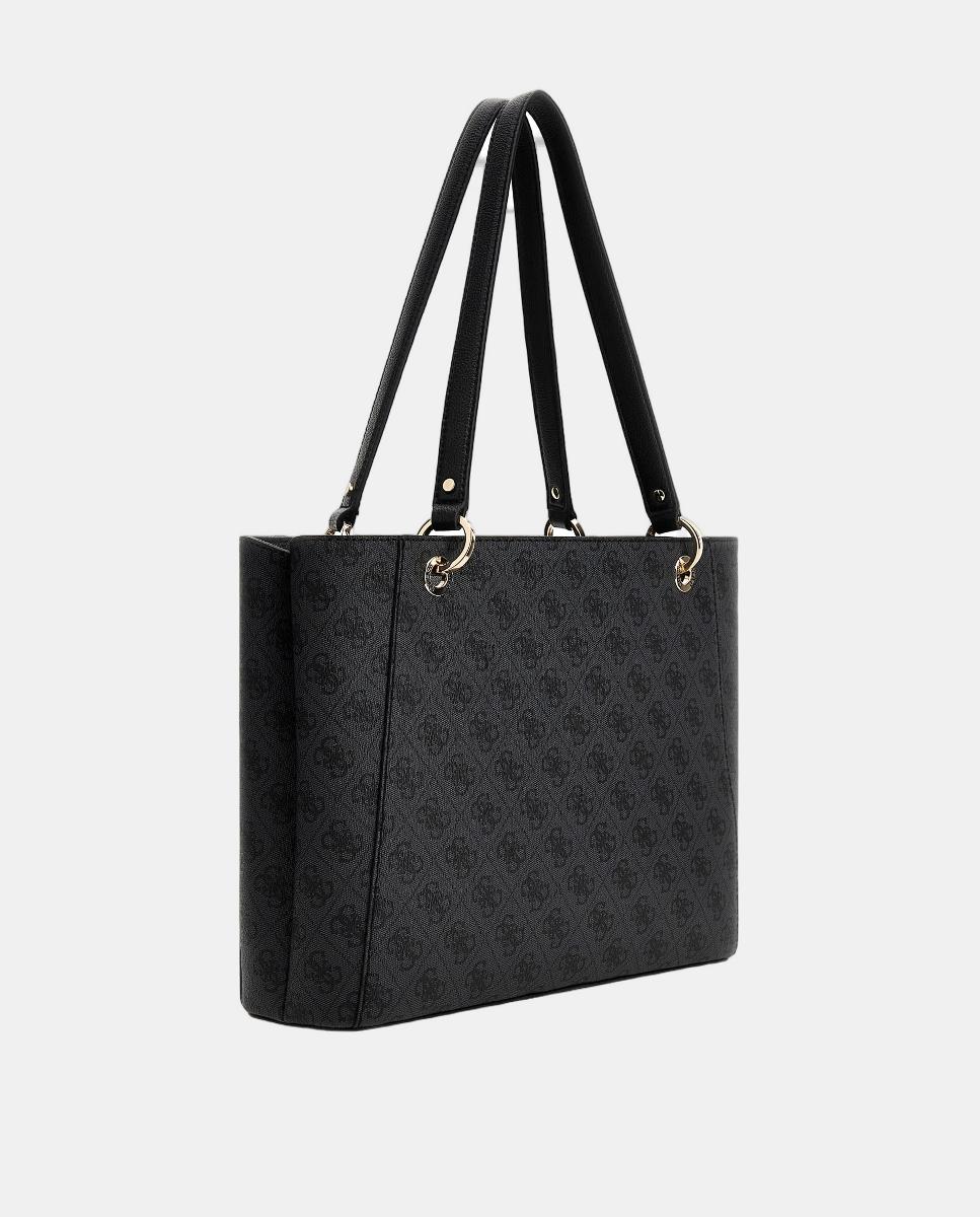 Mala de Ombro com zipper e asa dupla Cinzento-escuro-2