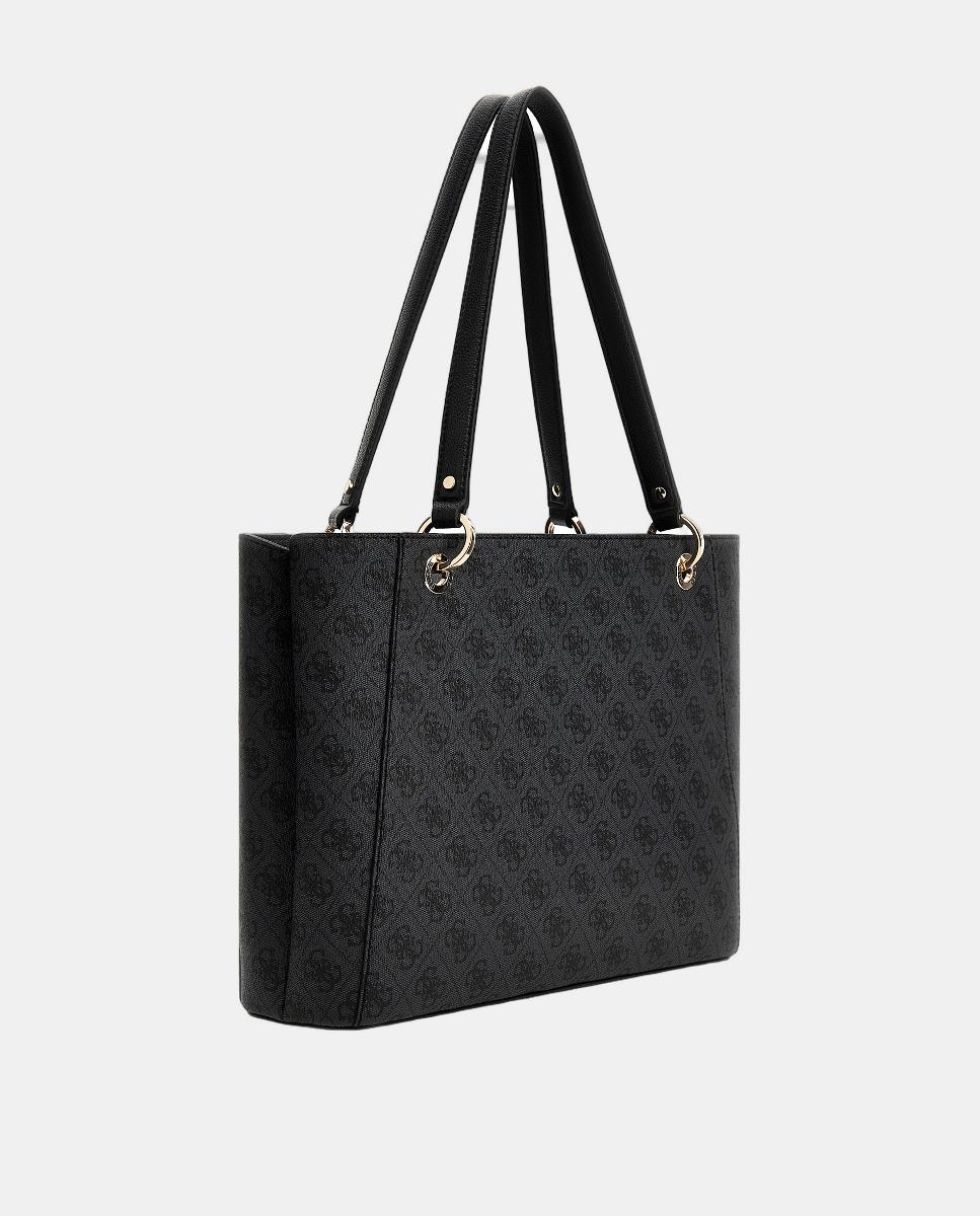 Mala de Ombro com zipper e asa dupla Cinzento-escuro-3