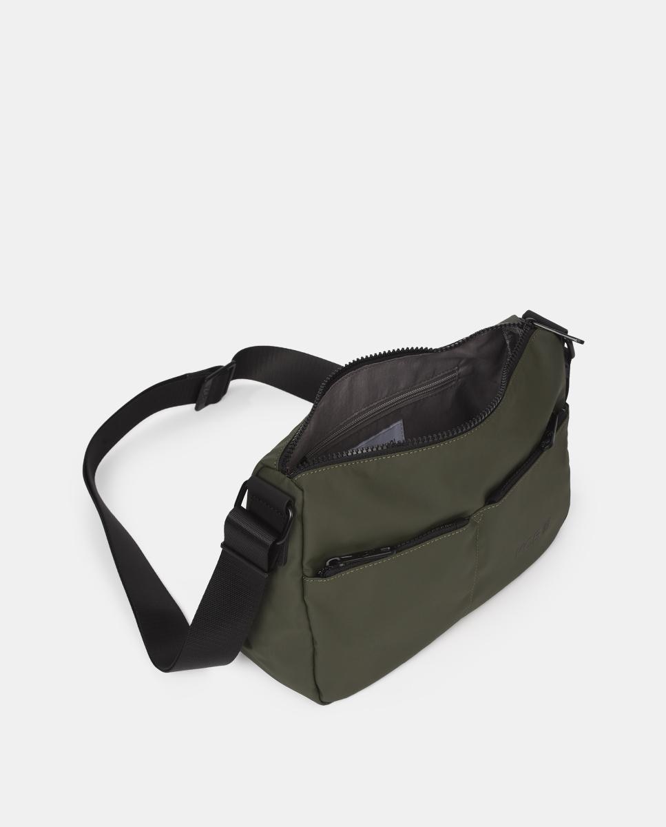 Mala a Tiracolo Pequena Dual Caqui-2