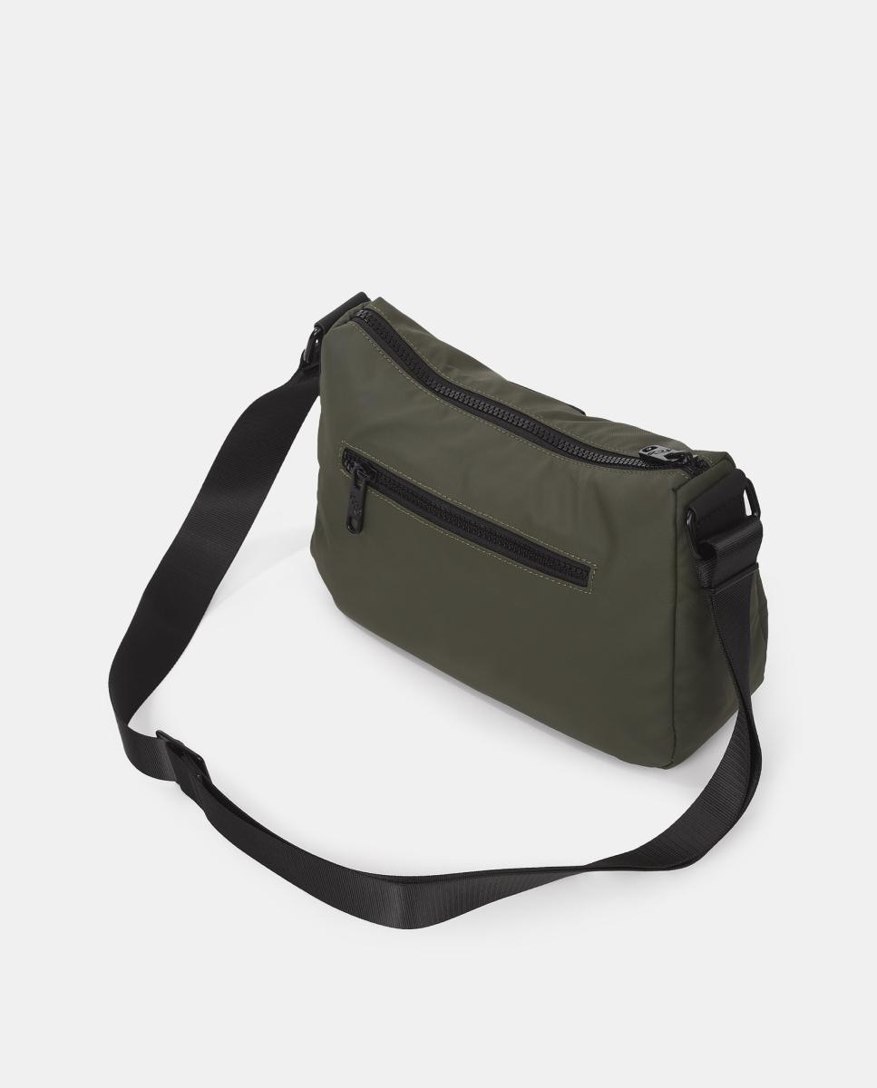 Mala a Tiracolo Pequena Dual Caqui-3