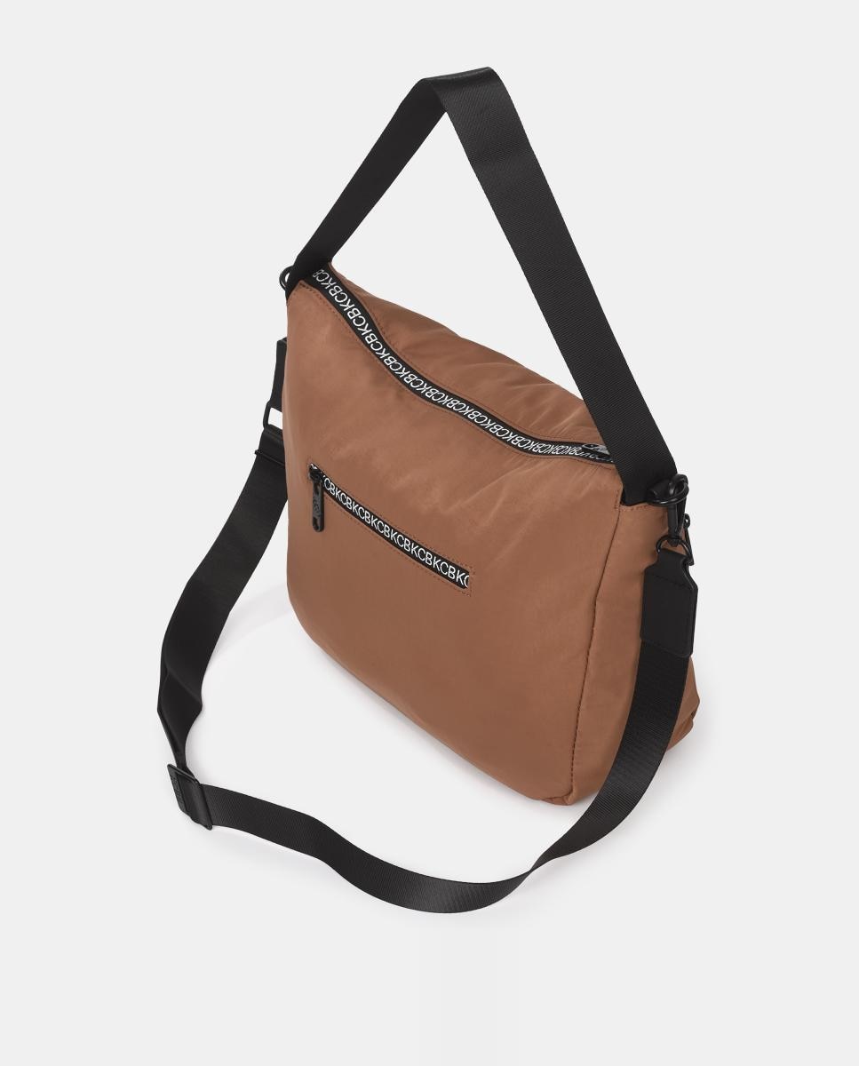 Mala de Ombro Shine Castanho-3