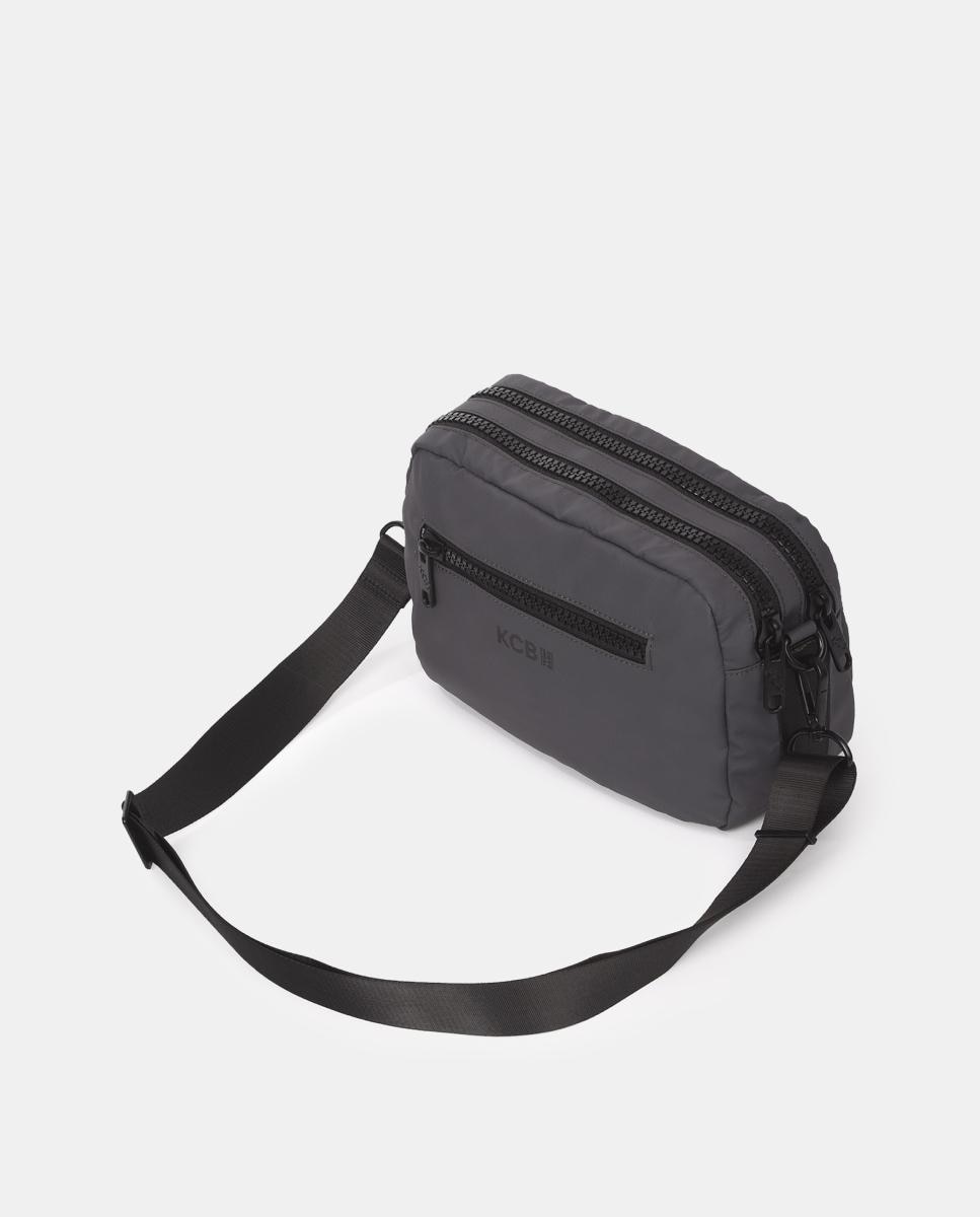 Mala a Tiracolo Média Cinzento-3