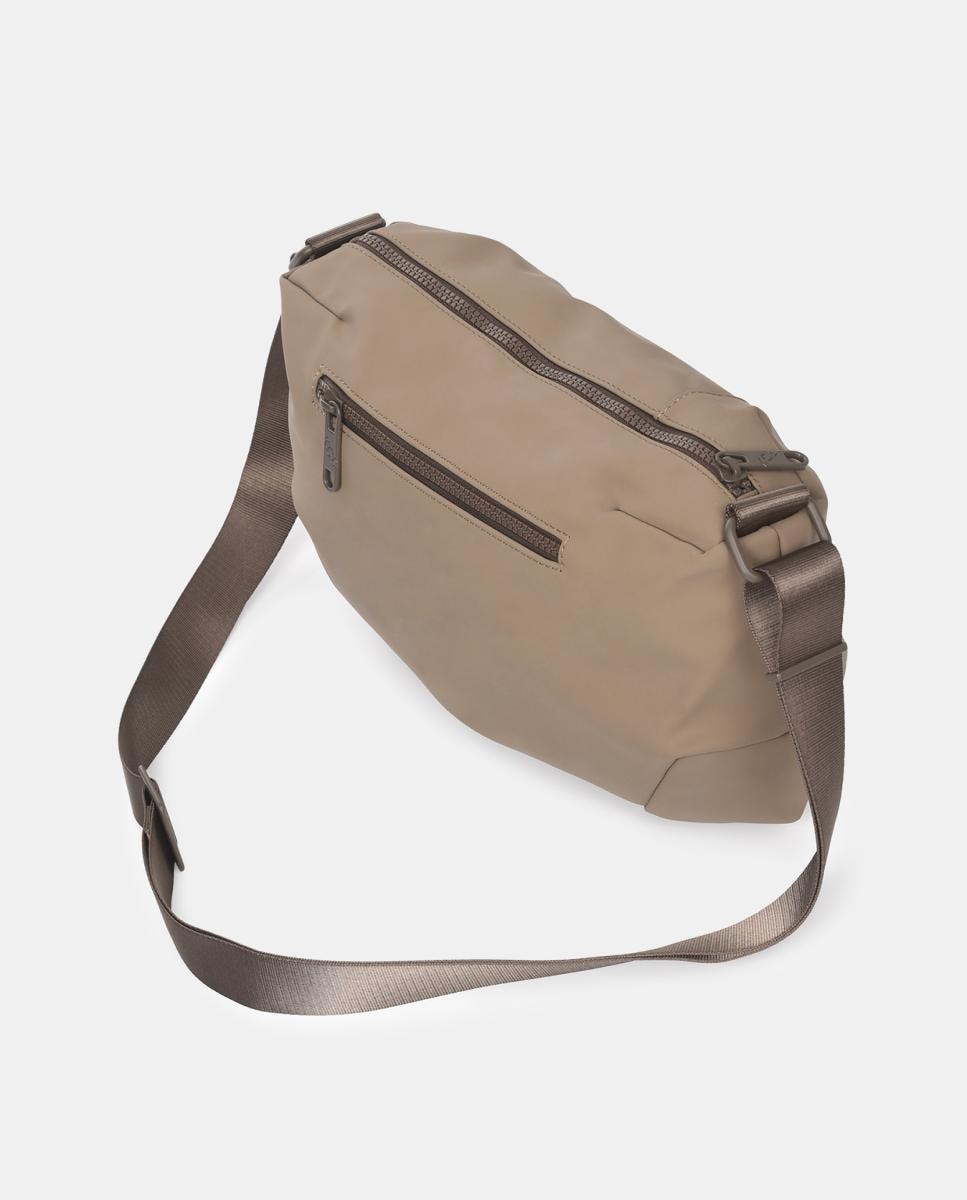 Mala a Tiracolo Pequena Cord Castanho-2