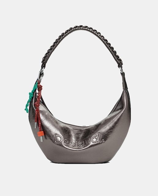 Imagen 0 de Bolso logo 3D bandolera metalizado mediano