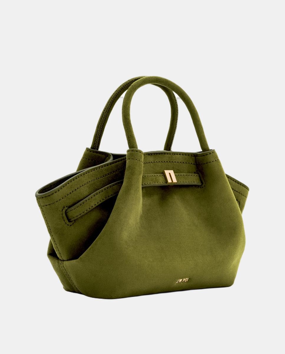 Mini Mala Tipo Tote Modelo Hana Verde-escuro-3