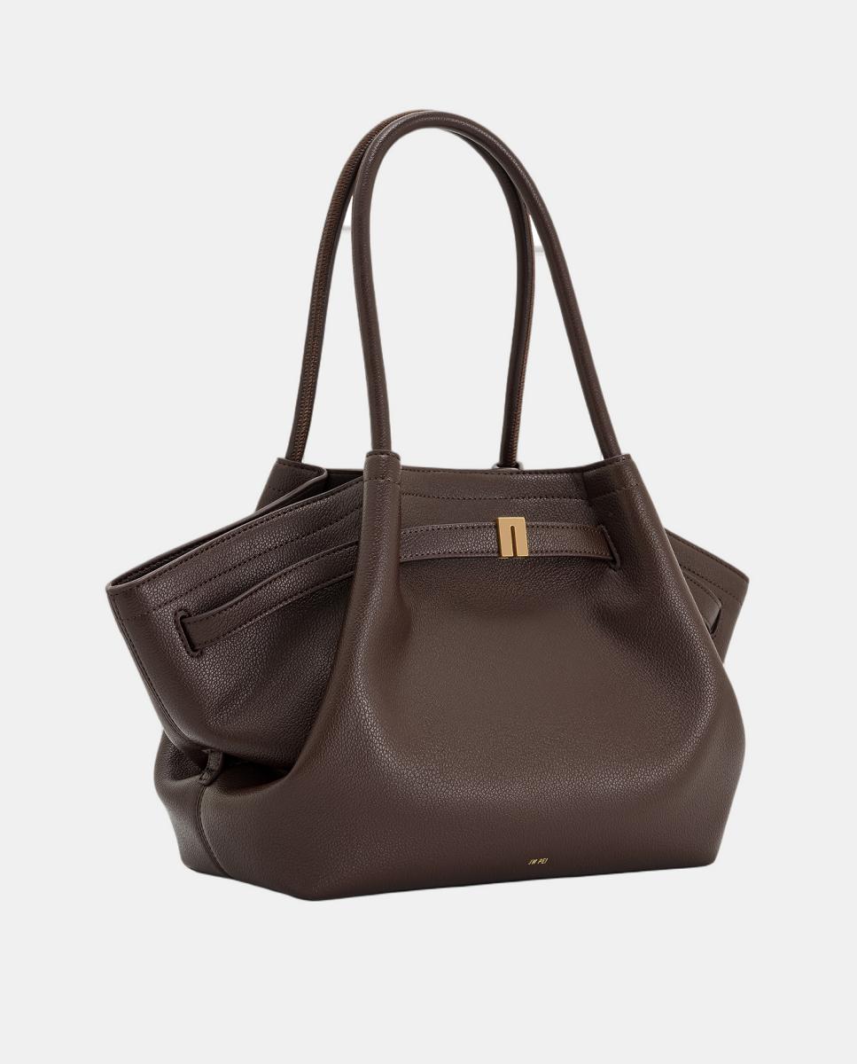 Mala Tipo Tote Modelo Hana Castanho-escuro-3