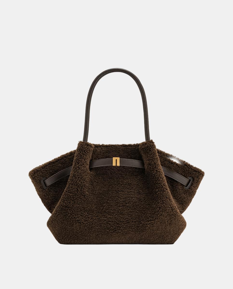 Mala Tipo Tote Modelo Hana Castanho-escuro-1