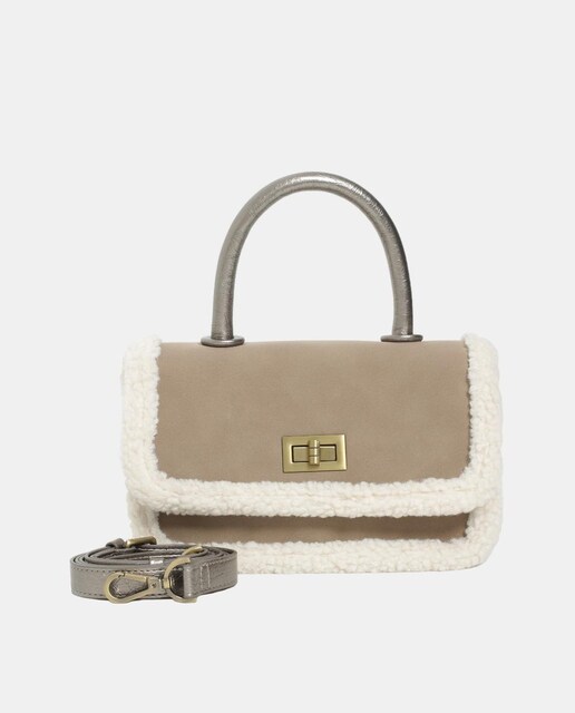Imagen 0 de Bolso de PU con borreguito