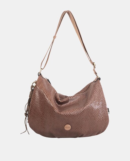 Imagen 0 de Bolso de hombro en tejido fantasÍa con cremallera