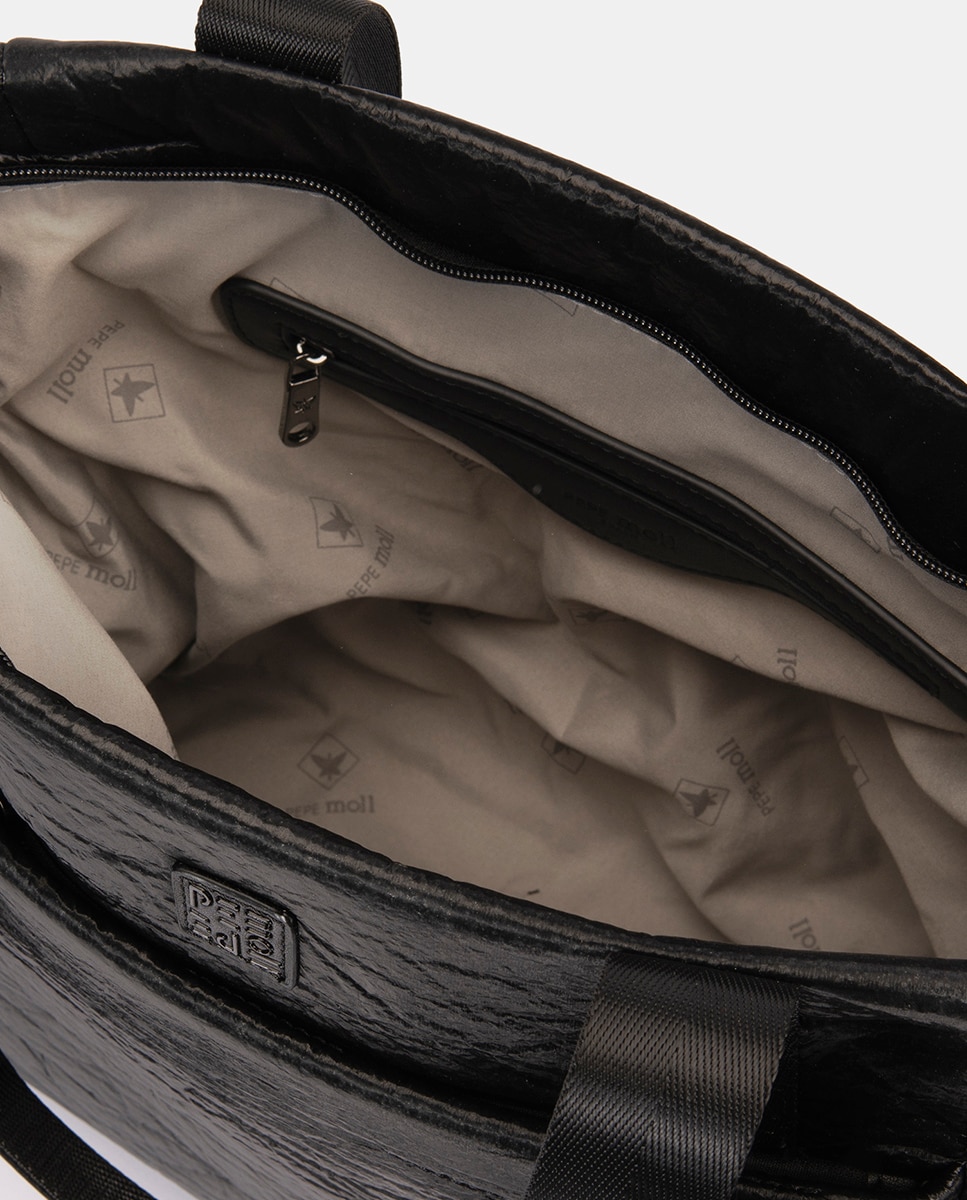 Mala Shopper Acolchoada Preto-6