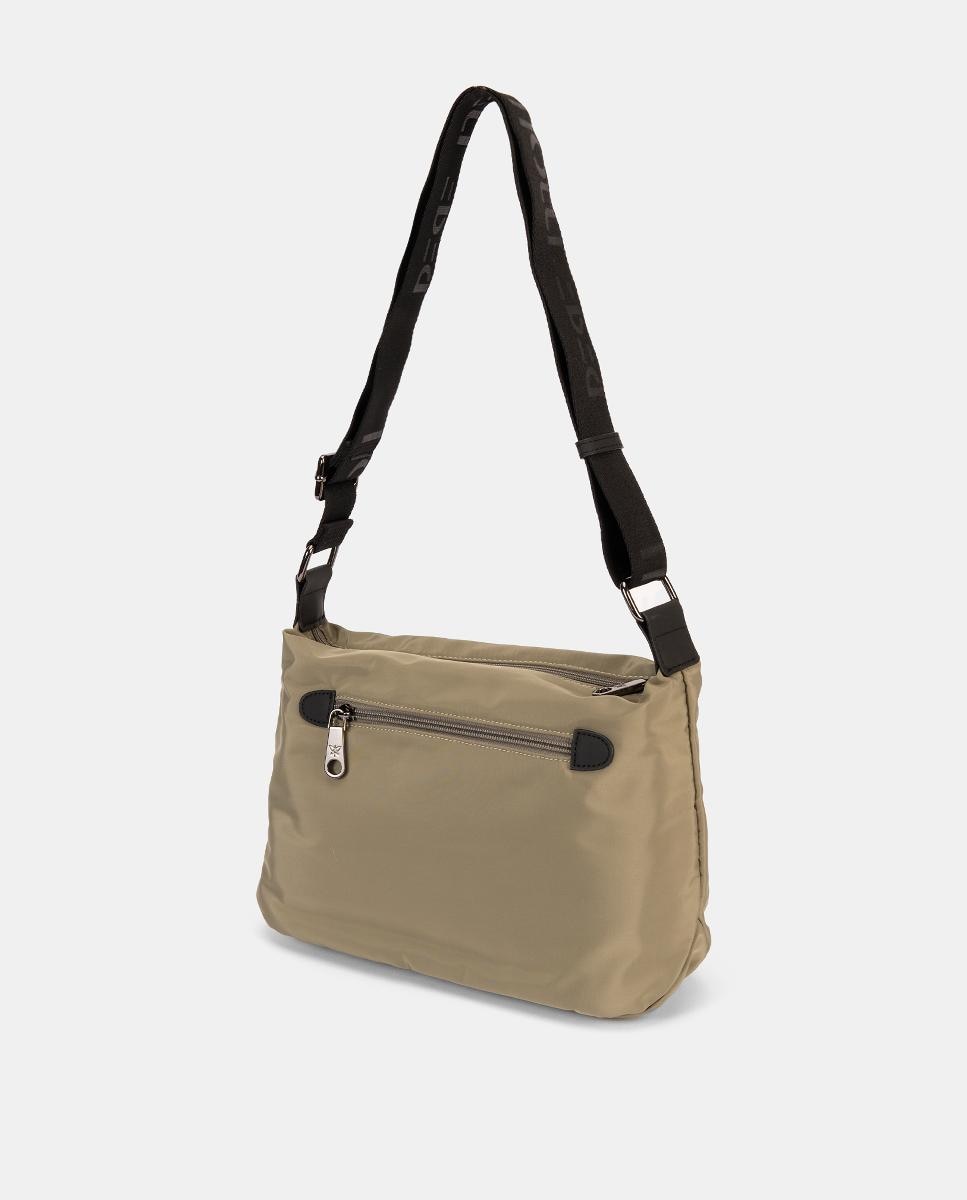 Mala a Tiracolo de Nylon Verde-militar-2