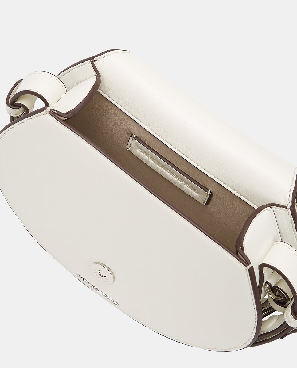 Mala a Tiracolo Média de Poliamida Reciclada com Aba Cru-4