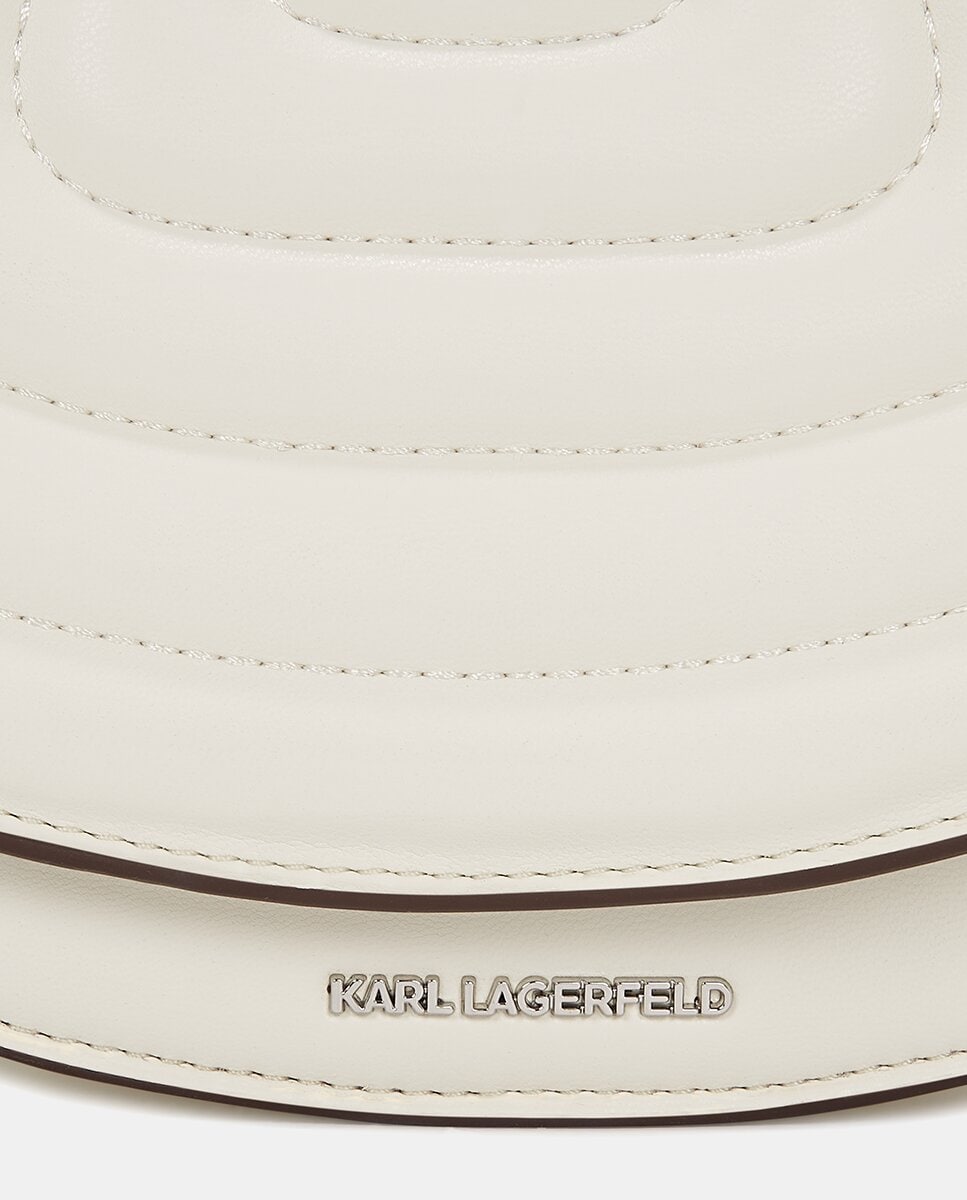 Mala a Tiracolo Média de Poliamida Reciclada com Aba Cru-5