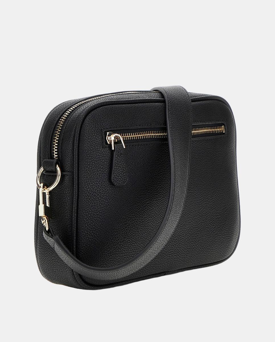 Mini Mala a Tiracolo com Fecho de Correr Preto-6