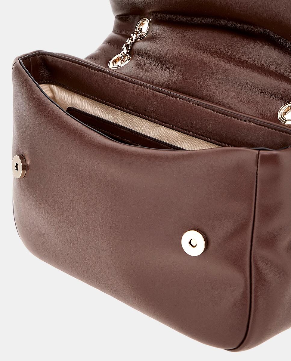 Mala a Tiracolo com Aba e Fecho Magnético Castanho-4