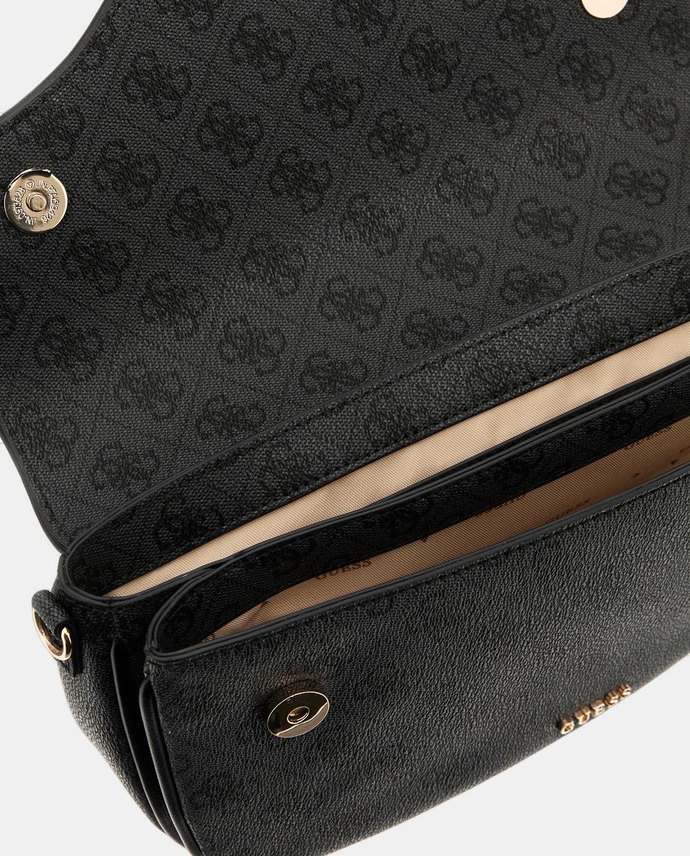 Mala de Ombro com Aba de Fecho Magnético Cinzento-escuro-4