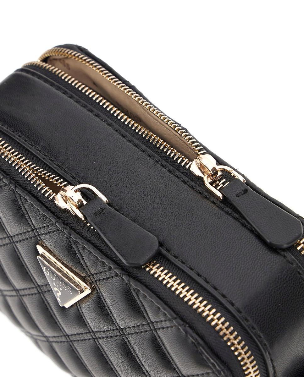 Mala a Tiracolo com Fecho de Correr Duplo Preto-3