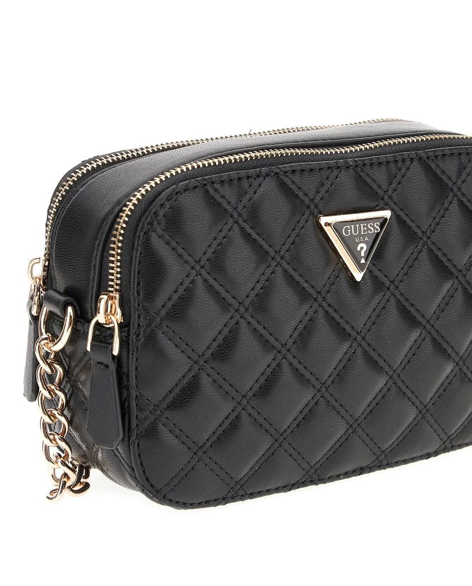 Mala a Tiracolo com Fecho de Correr Duplo Preto-4