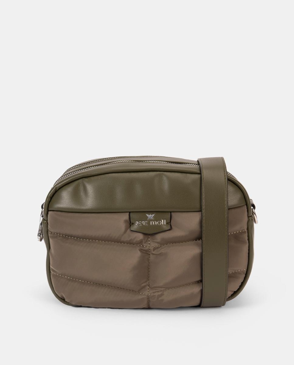 Mala a tiracolo acolchoada Verde-militar-1