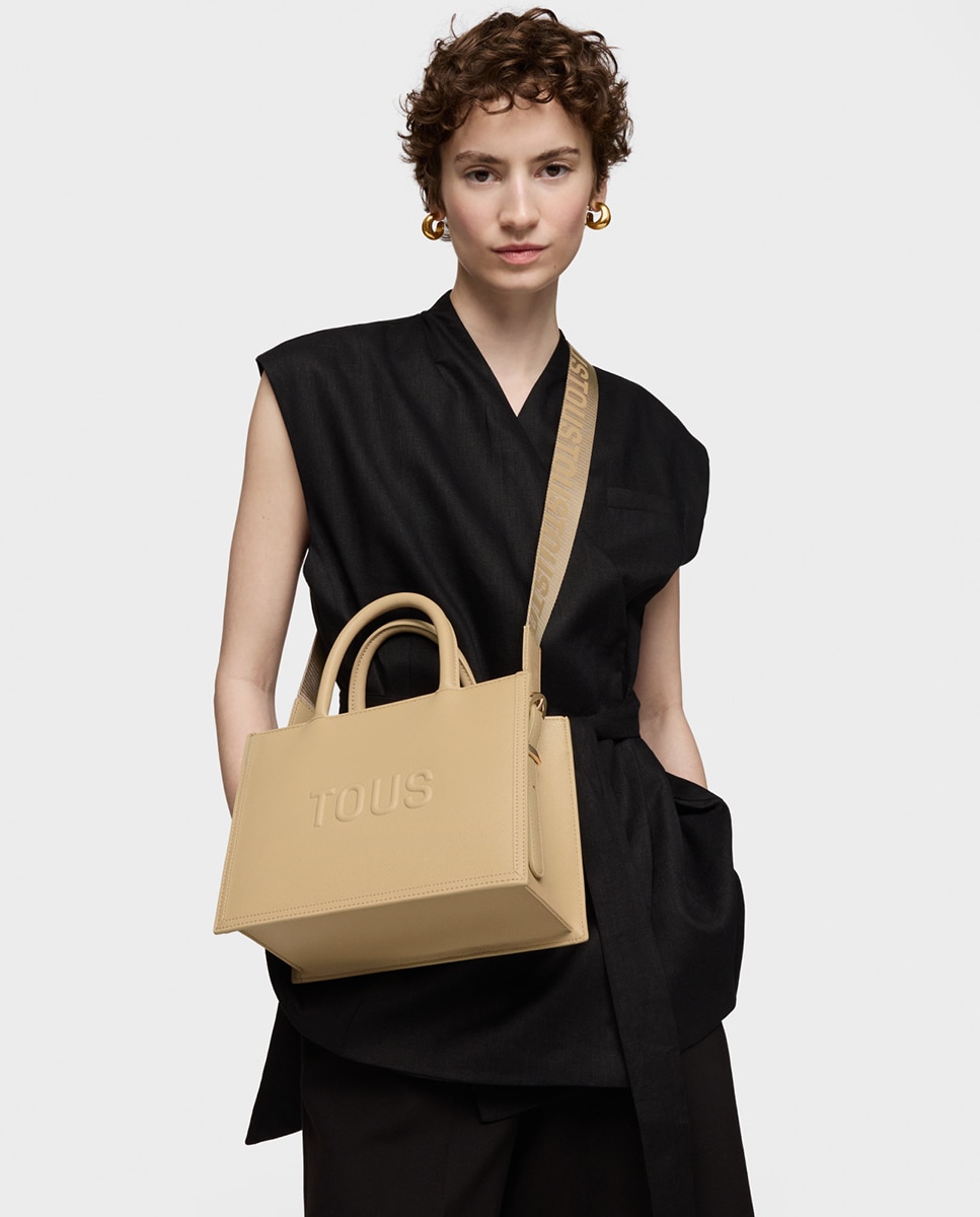 Mala Média com Fecho de Correr e Alça Dupla Pedra-2