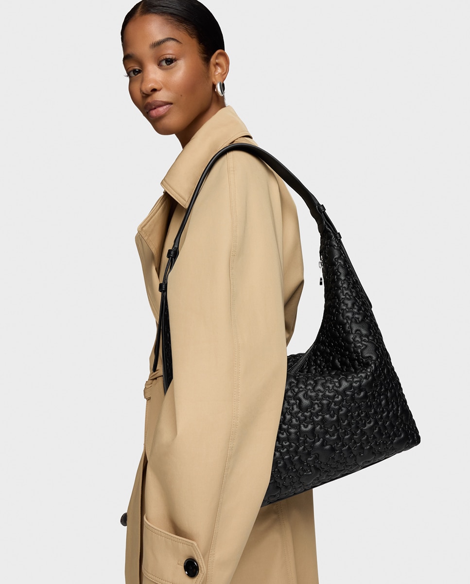 Mala Grande com Fecho de Correr e Alça Comprida Preto-2