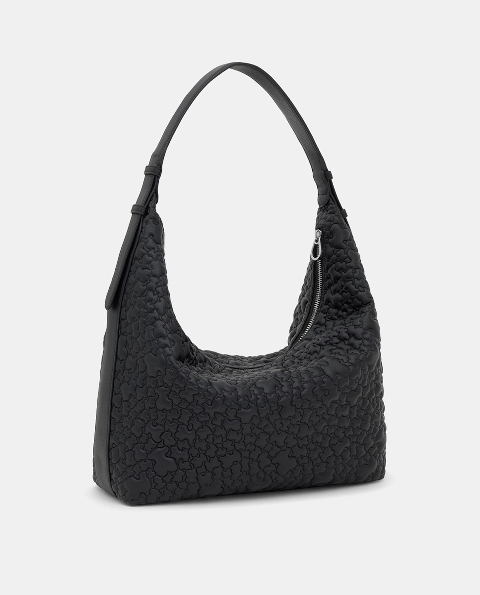 Mala Grande com Fecho de Correr e Alça Comprida Preto-4